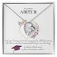 Tochter, Enkelin Abitur Geschenk | schöne Herz-Halskette | kleine Geschenke für Tochter, Enkelin zum Schulabschluss | Mutter Tochter Kette | Kette personalisiert | 18k gold