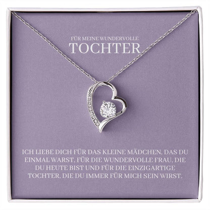 Tochter Geschenk Herz-Halskette | kleine Geschenke für Tochter | Mutter Tochter Kette | Weihnachtsgeschenke Tochter | 14k gold