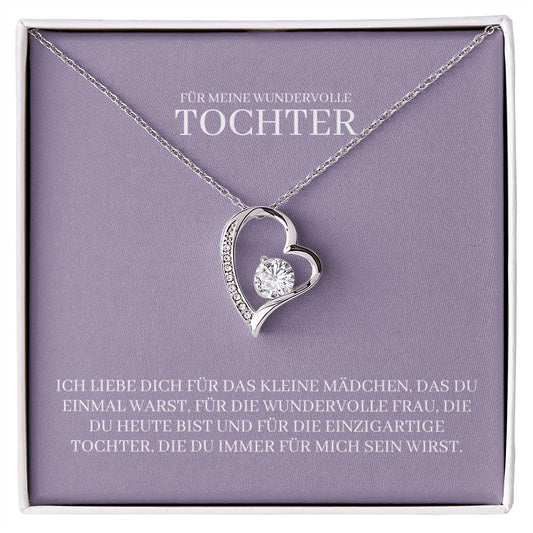Tochter Geschenk Herz-Halskette | kleine Geschenke für Tochter | Mutter Tochter Kette | Weihnachtsgeschenke Tochter | 14k gold