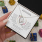 Bonus Tochter Geschenk | schöne Herz-Halskette | kleine Geschenke für Tochter | Mutter Tochter Kette | Geschenk personalisiert | 14k gold