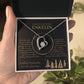 Enkelin Geschenk - schöne Herz-Halskette | kleine Geschenke für Enkelin | Oma Enkelin Kette | personalisiertes Geschenk zu Weihnachten | 18k gold