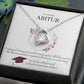 Tochter, Enkelin Abitur Geschenk | schöne Herz-Halskette | kleine Geschenke für Tochter, Enkelin zum Schulabschluss | Mutter Tochter Kette | Kette personalisiert | 18k gold
