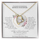 Bonus Tochter Geschenk | schöne Herz-Halskette | kleine Geschenke für Tochter | Mutter Tochter Kette | Geschenk personalisiert | 14k gold