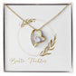 Tochter Geschenk | schöne Herz-Halskette | kleine Geschenke für Tochter | Mutter Tochter Kette | Kette personalisiert | 18k gold