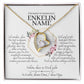 Enkelin Geschenk - wunderschöne Herz-Halskette | Weihnachtsgeschenke Enkelin | personalisiertes Geschenk | Halskette gold
