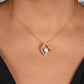 Enkelin Geschenk - schöne Herz-Halskette | kleine Geschenke für Enkelin | Oma Enkelin Kette | personalisiertes Geschenk zu Weihnachten | 18k gold