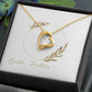 Tochter Geschenk | schöne Herz-Halskette | kleine Geschenke für Tochter | Mutter Tochter Kette | Kette personalisiert | 18k gold