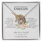 Enkelin Geschenk - schöne Hufeisen-Glücks-Halskette | kleine Geschenke für Enkelin | Oma Enkelin Kette | Kette personalisiert | 14k Kette gold