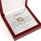 Enkelin Geschenk - schöne Hufeisen-Glücks-Halskette | kleine Geschenke für Enkelin | Oma Enkelin Kette | Kette personalisiert | 14k Kette gold