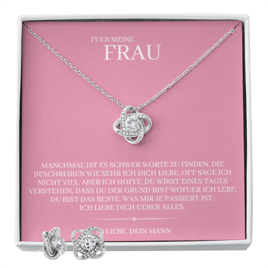 Für meine Frau - Liebesknoten Halskette