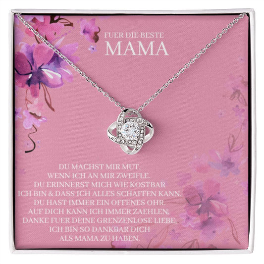 Frau Geschenk - Liebesknoten Halskette | Geschenke für Mütter | Personalisierte Geschenke | Muttertag Geschenk
