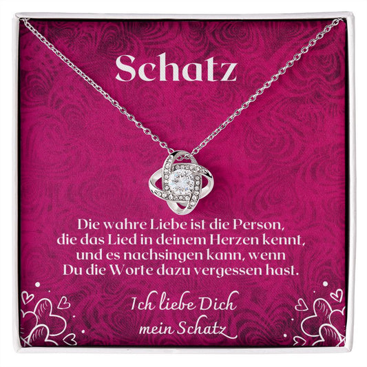 Frau Geschenk - Liebesknoten Halskette | Geschenke für Frauen | Personalisierte Geschenke | Valentinstag Geschenk