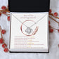 Tochter Geschenk - Liebesknoten Halskette | kleine Geschenke für Tochter | Mutter Tochter Kette | Kette personalisiert | 14k Kette gold