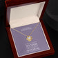 Tochter Geschenk - Liebesknoten Halskette | kleine Geschenke für Tochter | Mutter Tochter Kette | Kette personalisiert | 14k Kette gold
