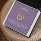 Tochter Geschenk - Ineinandergreifende Herzkette | kleine Geschenke für Tochter | Mutter Tochter Kette | Kette personalisiert | 14k gold