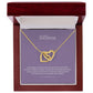 Tochter Geschenk - Ineinandergreifende Herzkette | kleine Geschenke für Tochter | Mutter Tochter Kette | Kette personalisiert | 14k gold
