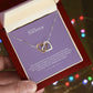 Tochter Geschenk - Ineinandergreifende Herzkette | kleine Geschenke für Tochter | Mutter Tochter Kette | Kette personalisiert | 14k gold