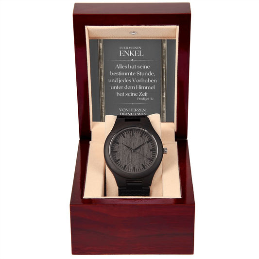 Enkel Armbanduhr Holzuhr | Geschenke für Enkel | Oma Enkel Geschenk