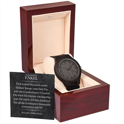 Enkel Armbanduhr Holzuhr | Geschenke für Enkel | Oma Enkel Geschenk