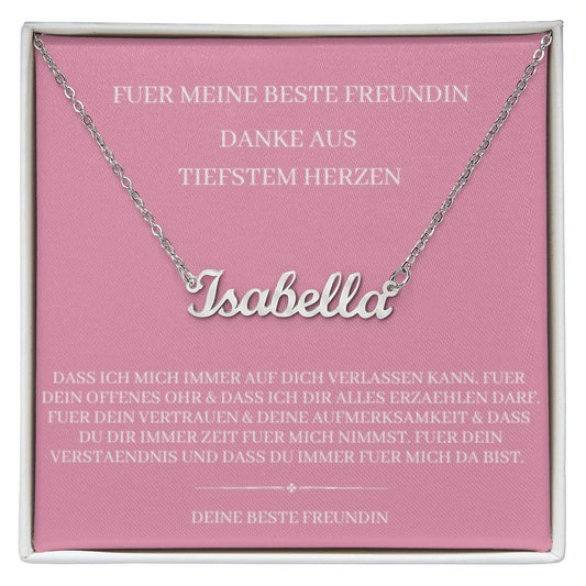 Für meine beste Freundin | Personalierbare Namenshalskette