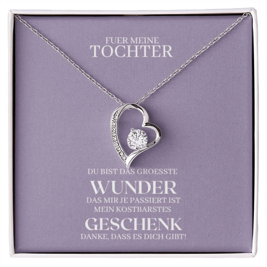 Tochter Geschenk | schöne Herz-Halskette | kleine Geschenke für Tochter | Mutter Tochter Kette | Kette personalisiert | 14k gold