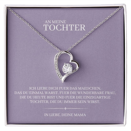 Tochter Geschenk | schöne Herz-Halskette | kleine Geschenke für Tochter | Mutter Tochter Kette | Kette personalisiert | 14k gold