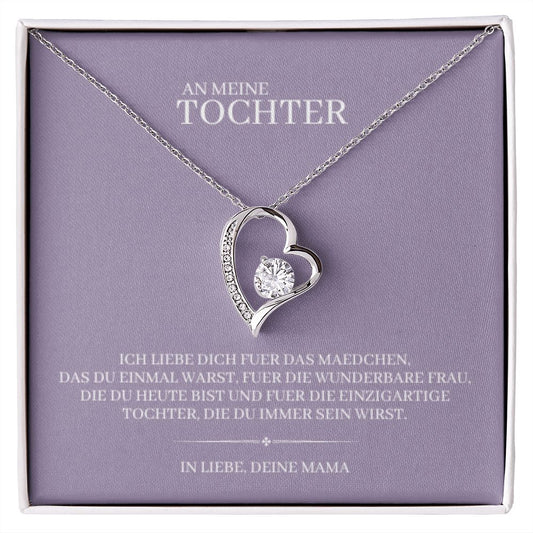Tochter Geschenk | schöne Herz-Halskette | kleine Geschenke für Tochter | Mutter Tochter Kette | Kette personalisiert | 14k gold