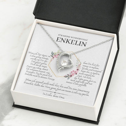 Enkelin Geschenk - schöne Herz-Halskette | kleine Geschenke für Enkelin | Oma Enkelin Kette | Kette personalisiert | 14k Kette gold  Auf Etsy anzeigen Copy   Aktiv