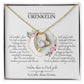 Urenkelin Geschenk - schöne Herz-Halskette | kleine Geschenke für Urenkelin | Uroma Urenkelin Kette | Kette personalisiert | 14k Kette gold