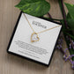 Tochter Geschenk | schöne Herz-Halskette | kleine Geschenke für Tochter | Mutter Tochter Kette | Kette personalisiert | 14k gold