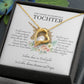 Tochter Geschenk | schöne Herz-Halskette | kleine Geschenke für Tochter | Mutter Tochter Kette | Kette personalisiert | 14k gold