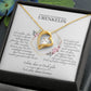 Urenkelin Geschenk - schöne Herz-Halskette | kleine Geschenke für Urenkelin | Uroma Urenkelin Kette | Kette personalisiert | 14k Kette gold